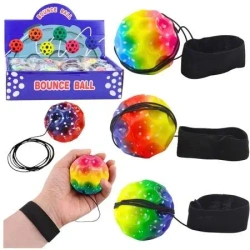 Piłeczka księżycowa na gumce do ćwiczeń 6cm - Leantoys