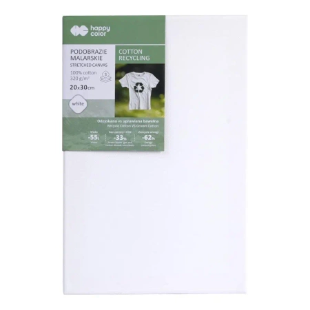 Podobrazie malarskie bawełna z recyclingu 20X30cm Happy Color