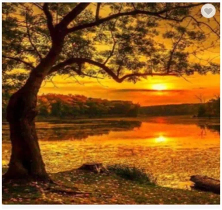 Diamentowa Mozaika Zachód słońca nad moczarami NO-1007414 - Norimpex