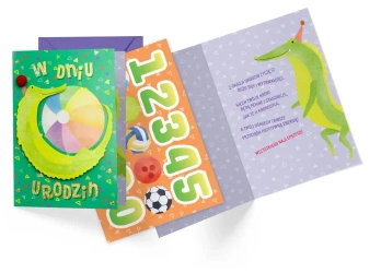 Karnet B6 Urodziny dziecięce (wymienne cyfry) - Kukartka