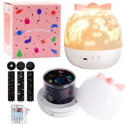 Projektor gwiazd Lampka nocna 6 projekcji - Leantoys