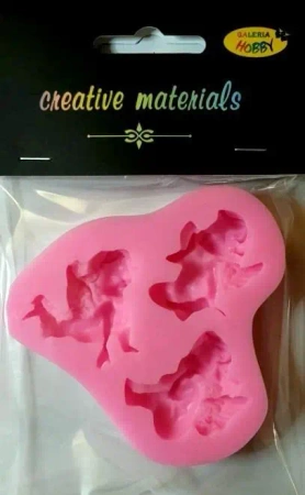 Forma silikonowa 7,5x8cm Aniołki - Galeria Hobby