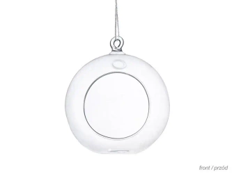Kule szklane świeczniki 10cm 4szt - PartyDeco