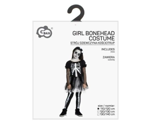 Strój dla dzieci Dziewczyna Kościotrup 110/120cm - Godan
