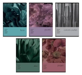 Zeszyt A5/80K kratka Botany (5szt) TOP2000 - Top 2000