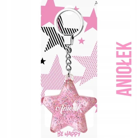 Brelok gwiazdka Aniołek - Be-Happy Gifts