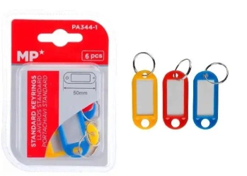 Zawieszki do kluczy 6szt kolorowe - MP Main Paper
