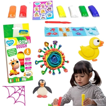 Plastelina Aroma 6 kolorów - Lovin