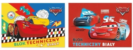 Blok techniczny A4/10K biały Cars - Beniamin