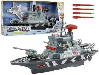 Statek wojskowy Militarny światła dźwięki - Leantoys