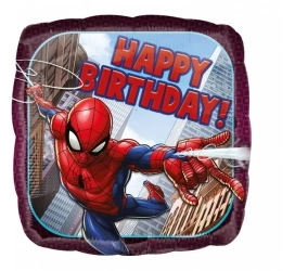 Balon foliowy Spiderman Happy Birthday 46cm - Amscan