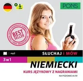 Słuchaj i mów PONS niemiecki A1/B1 3w1 z nagraniami w.2 - praca zbiorowa