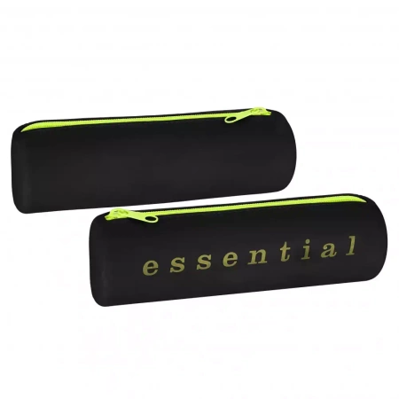 Piórnik silikon 1zamek essential czarny - STARPAK