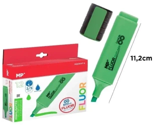 Zakreślacz fluorescencyjny zielony (12szt) - MP Main Paper
