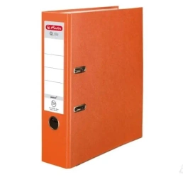 Segregator A4 8cm PP pomarańczowy Q file - HERLITZ
