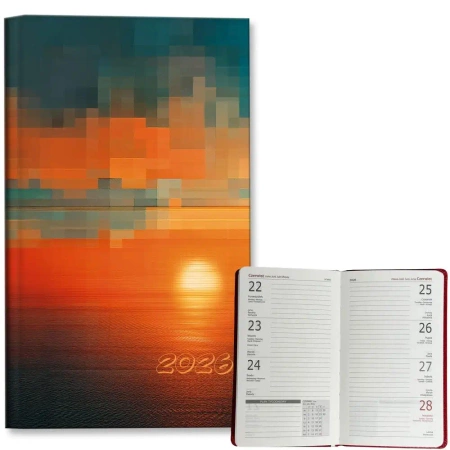 Kalendarz 2026 A6 tygodniowy Zachód - EV-Corp