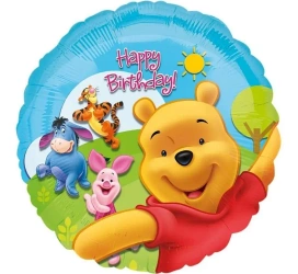 Balon foliowy Pooh and Friends Sunny BDAY 46cm - Amscan