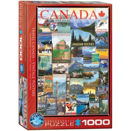 Puzzle 1000 elementów. Stare plakaty, Kanada