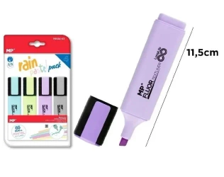 Zakreślacz pastelowy 4szt - MP Main Paper