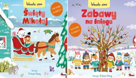 Wesoła zima Święty Mikołaj + Magiczna choinka+ Zabawy na śniegu PAKIET - Natalia Kawałko-Dzikowska