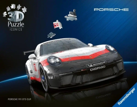 Puzzle 3D Iconics Porsche 911 GT3 Cup 108el - Ravensburger