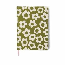 Notatnik Jumbo Green Groovy Floral - Designworks Ink