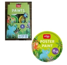 Farby plakatowe 15g x 6 kolorów EASY - Easy Stationery