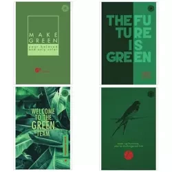 Blok notatnik A5/80K kratka Think Green (4szt) - Ziemia Obiecana