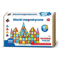 Klocki magnetyczne 100 elementów - Askato