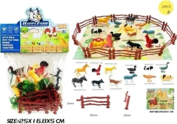 Zestaw zwierząt domowych z matą - Merkpol