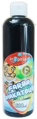 Farba plakatowa czarna 500ml - InSpiria