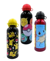 Butelka aluminiowa na wodę Pokemon 500ml MIX - Kids Euroswan