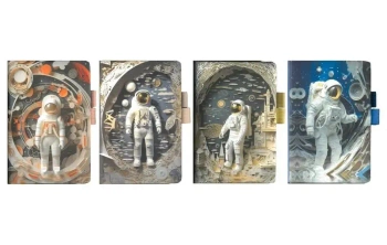 Notes C6 80K z gumką linia Kosmos mix - Fandy