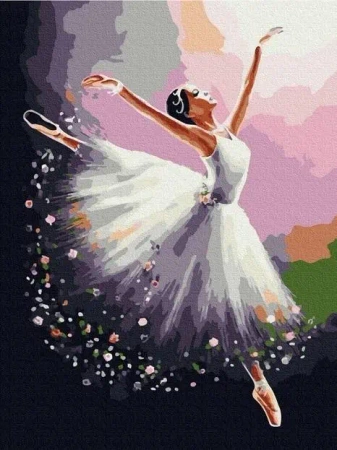 Twoje Hobby. Malowanie po numerach.Balerina w białym - Twoje Hobby