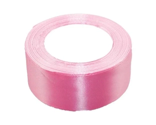 Wstążka satynowa różowa 50mmx32m - Brewis