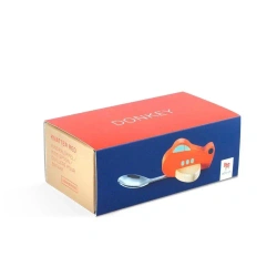 Łyżka dla dzieci - samolot czerwony - Donkey