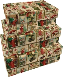 Pudełka ozdobne Święta Bożego Narodzenia 3szt - Skona Ting
