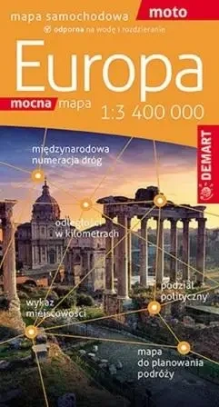Europa mapa samochodowa 1:3400 000 - Opracowanie zbiorowe