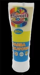 Farba plakatowa w tubie żółta 30ml - Sweet colours