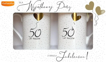 Kubek komplet 50 Rocznica ślubu - Kukartka