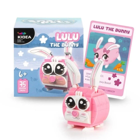 Klocki snapets królik różowy KIDEA - DERFORM