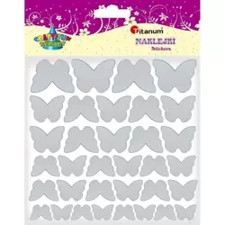 Naklejki materiałowe motyle mix 34szt - Titanum