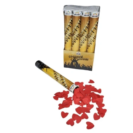 Konfetti pneumatyczne serca czerwone - Super Power