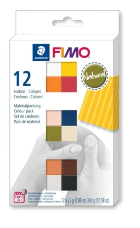 Fimo Soft 12x25g kolory Natural - Staedtler