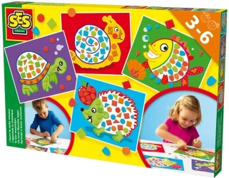 Duży zestaw do nauki wyklejania mozaiek - SES NL