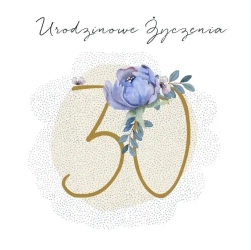 Karnet Swarovski kwadrat CL4530_PO Urodziny 30 - Clear Creations