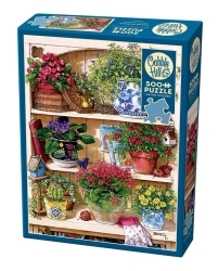 Puzzle 500 Regał z kwiatami 112263 - Cobble Hill