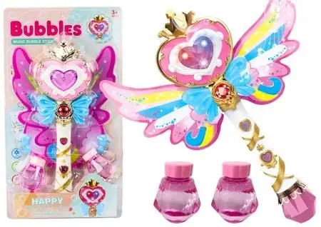 Maszynka do baniek mydlanych różdżka ze skrzydłami - Leantoys