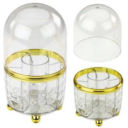 Organizer na pędzle i kosmetyki obrotowy 360 - Leantoys