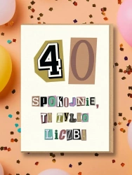 Karnet Urodziny 40